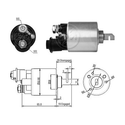 Spínač startéru Mitsuba SM442-25
