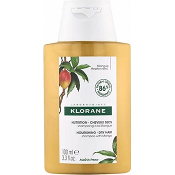 Klorane Šampon pro suché a poškozené vlasy Mango Nourishing Treatment Shampoo 100 ml