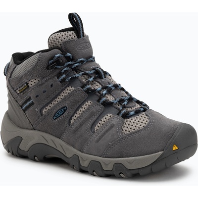 KEEN Дамски обувки за трекинг KEEN Headout Mid Waterproof Steel Grey/Blue Heaven
