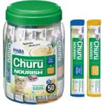 Inaba Foods Churu Nourrish Tuna and Chicken - Лакомство за котки при липса на апетит или тревожност с пиле или риба тон 50 бр