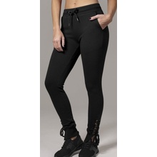 Urban Classics tepláky ladies fitted lace up pants black