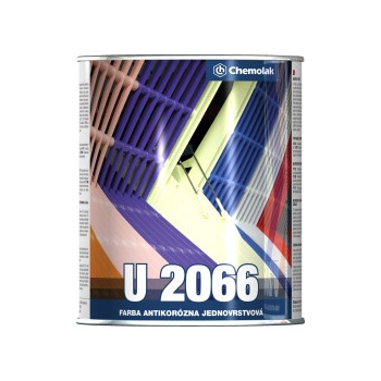 CHEMOLAK U2066 základná a vrchná farba 2v1 0,8l RAL 9002