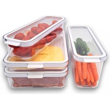 Rotho Organizér do lednice Cauma Sada 4 ks 1,15 l / 1,3 l / 2 l / 2,6 l