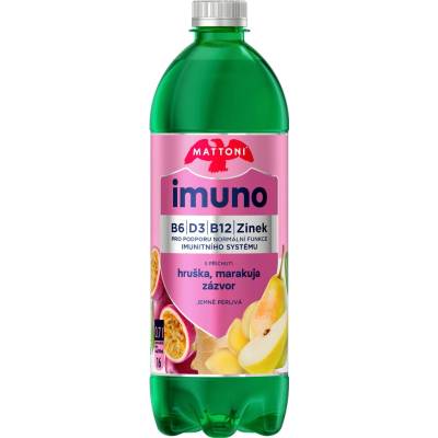 Mattoni Imuno minerální voda hruška & marakuja & zázvor 0,7 l