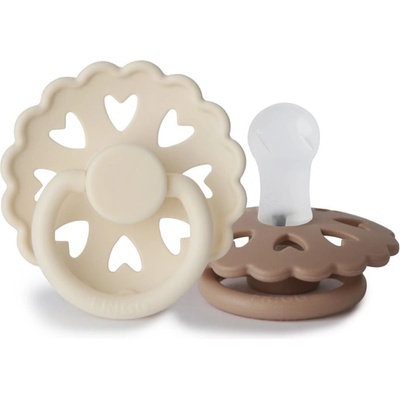 FRIGG Fairytale Round Silicone 2-Pack Size 1 биберон The Ugly Duckling/The Emperors New Clothes 2 бр
