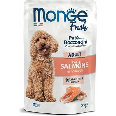 Monge Fresh Adult paštika s kousky lososa 85 g