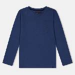 Farah Детска тениска Farah Unisex Kids Stackd Print Long Sleeve T-Shirt - Blue