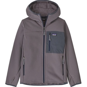 Patagonia Детско поларено яке Patagonia Kid's R2 Techface Hoody Fleece jacket - May Grey (703-8011-0212)
