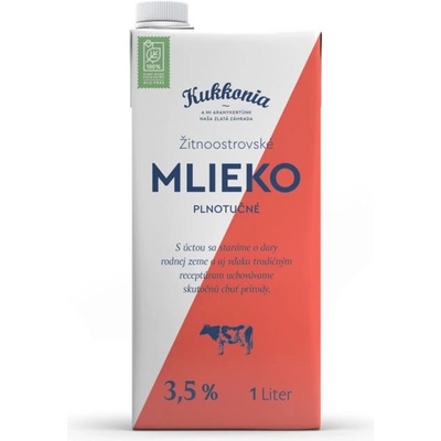Kukkonia Žitnoostrovské Trvanlivé mlieko plnotučné 3,5% 1l