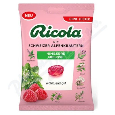 Ricola Malina meduňka bez cukru 75 g