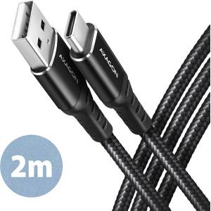 AXAGON Cable USB2 A-C, M/M, 2m, 3A, AXAGON BUCM-AM20AB (BUCM-AM20AB)