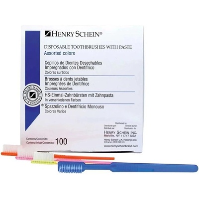Henry shein Henry Schein Четка за зъби с паста - удобство и чистота в движение! (TOOTHBRHENRYSHEIN)