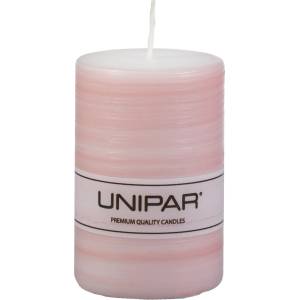 Unipar Розова свещ , време на горене 18 ч. Finelines - Unipar (Finelines Pink Pillar 50x75)