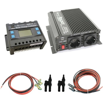 Image 1 of Solartronic Комплект инвертор 1000w, Контролер 20a, кабели и букси (set-20a-s-k-1000w)