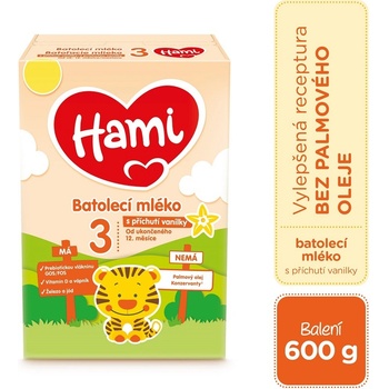 Hami 12+ s príchuťou vanilky 600 g