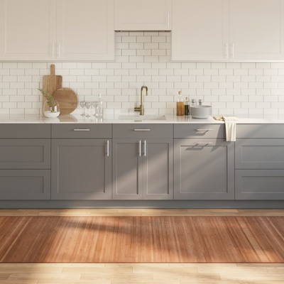 vidaXL Килим, правоъгълен, натурален, 100x300 см, бамбук (376949)