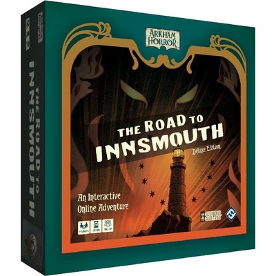Fantasy Flight Games Настолна игра Arkham Horror: The Road to Innsmouth (Deluxe Edition) - кооперативна