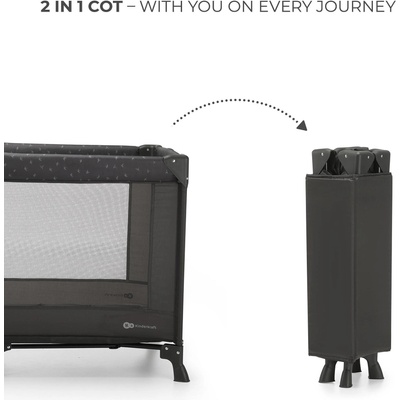 KinderKraft JOY LIGHT сгъваема кошара СИВА (NEW024199)