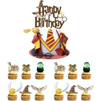 Zápich na tortu Happy birthday, Harry Potter 25 ks - Cakesicq
