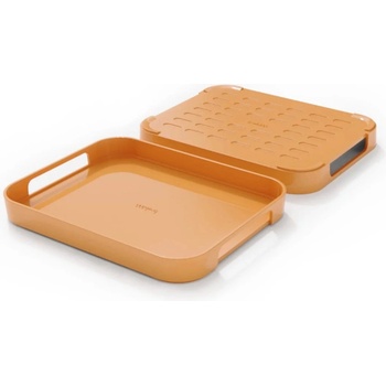 Trebonn Поднос за сервиране Trebonn Pile S 1723122, 31x24.5 см, Меламин, Съвместим със съдомиялна машина, Корал (Pile S 1723122)