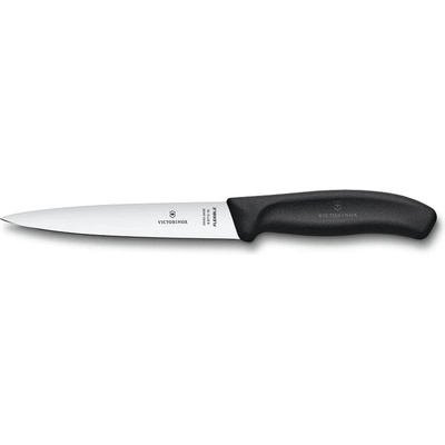 Victorinox Нож за филетиране Victorinox Swiss Classic, 16 см, неръждаема стомана, черен (6.8713.16B)
