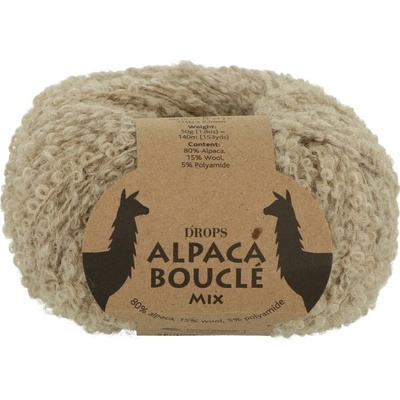 Drops Alpaca Bouclé MIX 2020 světle béžová