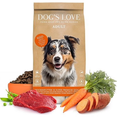 Dog's Love Adult hovězí 2 kg