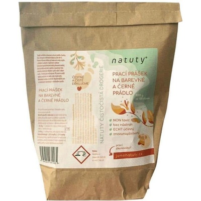 Natuty Prací prášok na farebnú a čiernu bielizeň 1 kg