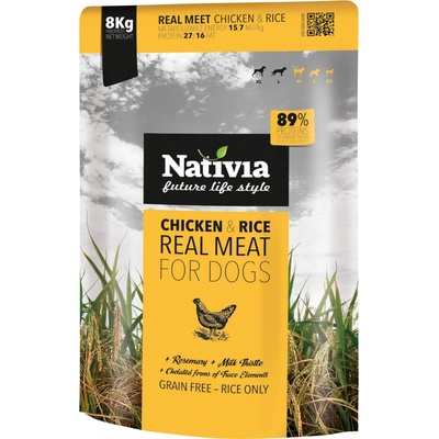 Nativia Real Meat Chicken & Rice 8 kg
