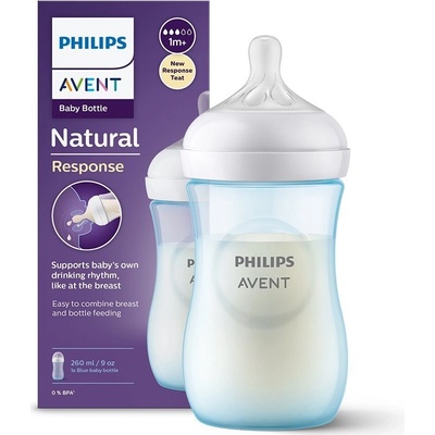 Philips Avent fľaša Natural Response modrá 260 ml