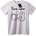 NOONEBRAND Тениска Обичам Се - L, Black
