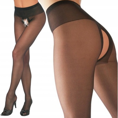 Cottelli Collection Stockings a Hosiery Punčocháče s otvorem