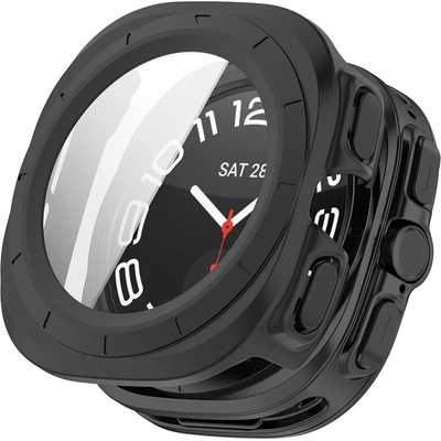 Techsuit Протектор за Samsung Galaxy Watch Ultra (47 мм) + Протектор - Defense360 Pro - черен