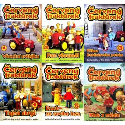 Červený traktůrek 1.-6. díl - 6x DVD