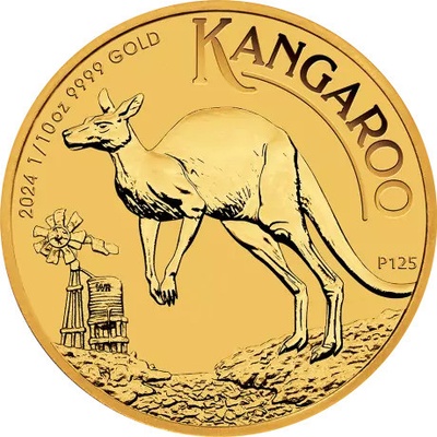 Perth Mint Zlatá minca Kangaroo 2024 1/10 oz