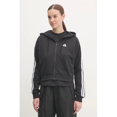 adidas Essentials dámska s kapucňou s nášivkou JE0052 čierna