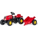 Rolly Toys Šlapací traktor Rolly Zetor s vlečkou červený