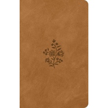 ESV Premium Gift Bible Trutone, Nubuck Caramel, Wildflower DesignImitation Leather