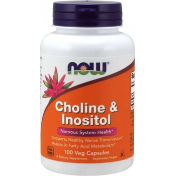 NOW Choline & Inositol, 100 капсули, Now