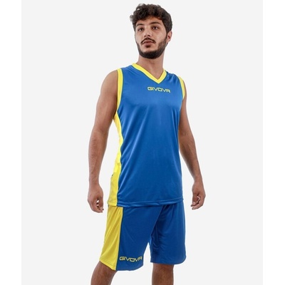 Givova Kit Power INTERLOCK AZZURRO/GIALLO
