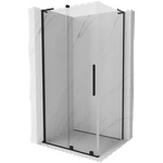 Mexen Velar L плъзгаща се душ кабина 100 x 110 см, прозрачна, черна - 871-100-110-03-70 (871-100-110-03-70)