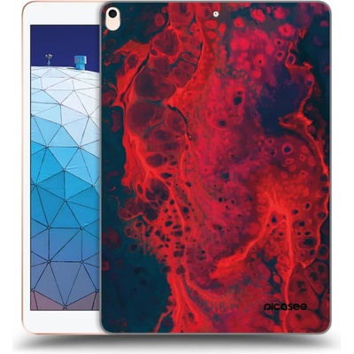 Picasee silikónový prehľadný obal Apple iPad Air 10.5 2019 3.generace Organic red