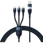 Baseus Кабел за данни с USB адаптер, Type-C, 100 W, 1, 2 m - Baseus Flash Series 2 (CASS030103) - син