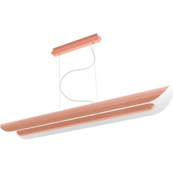 Kaspa Apolin линейна висяща лампа 120 см, пепел от рози (11215116)