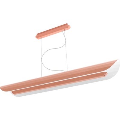 Kaspa Apolin линейна висяща лампа 120 см, пепел от рози (11215116)
