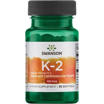 Image 1 of Swanson Natural Vitamin K2 100 mcg [30 Гел капсули]