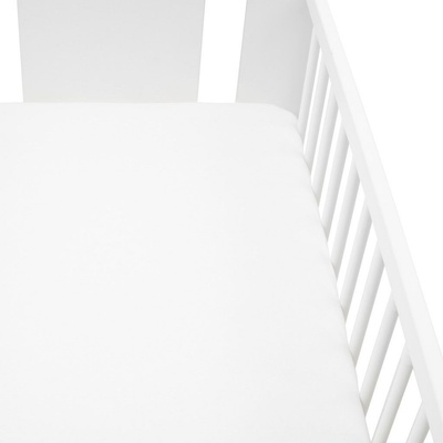 New Baby Jersey prestieradlo white 60x120