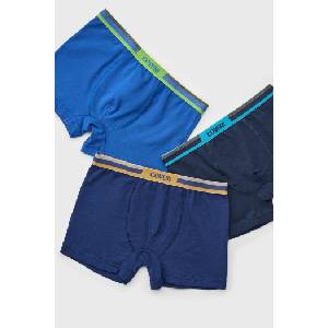 Enrico Coveri 3PACK боксерки за момчета Royal Blu (3pEB4172_box)