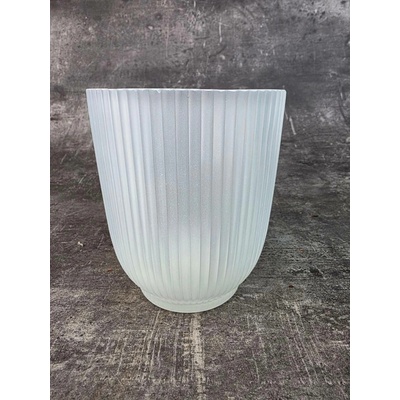 Skleněný průhledný obal na průměr 12 cm s vyvýšeným dnem (Velmi elegantní a moderní obal)