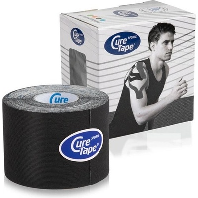 CureTape SPORTS tejpovací kineziologická páska černá 5 cm x 5 m